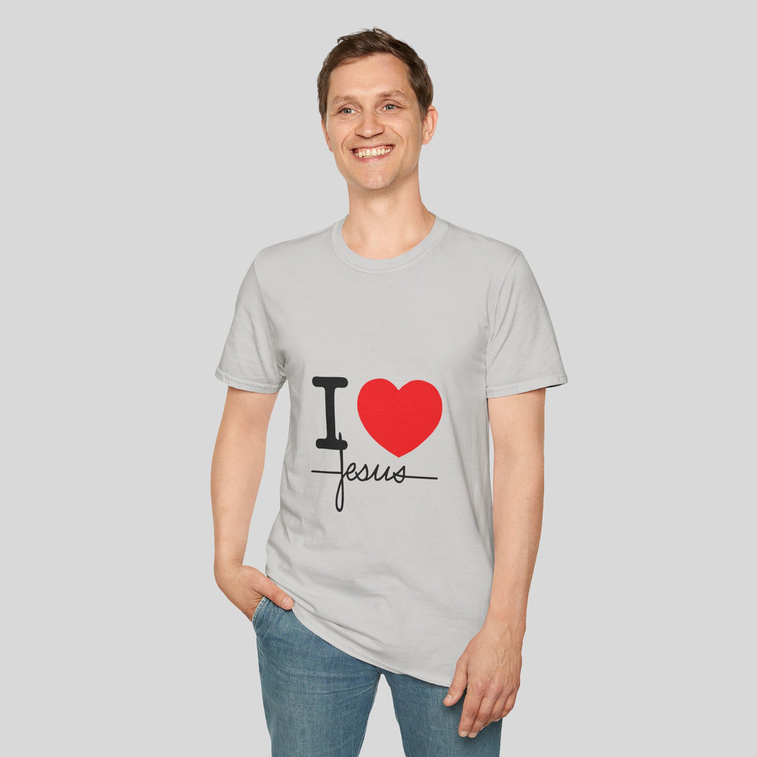 I Love Jesus Unisex Softstyle T-Shirt - Faith & Love Tee