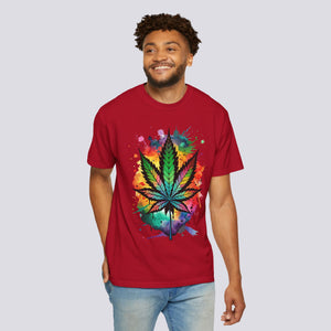 Colorful Cannabis Leaf Unisex T-Shirt