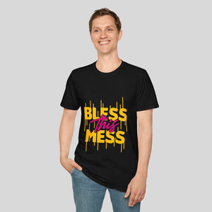 Bless This Mess Unisex Softstyle T-Shirt - Fun & Comfy Graphic Tee for Everyday Wear