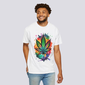 Colorful Cannabis Leaf Unisex T-Shirt