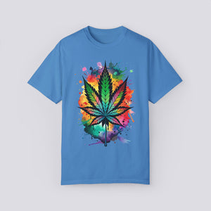 Colorful Cannabis Leaf Unisex T-Shirt