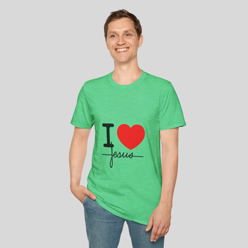 I Love Jesus Unisex Softstyle T-Shirt - Faith & Love Tee