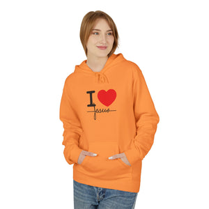 I Love Jazz Unisex Softstyle Fleece Hoodie – Perfect Gift for Music Lovers