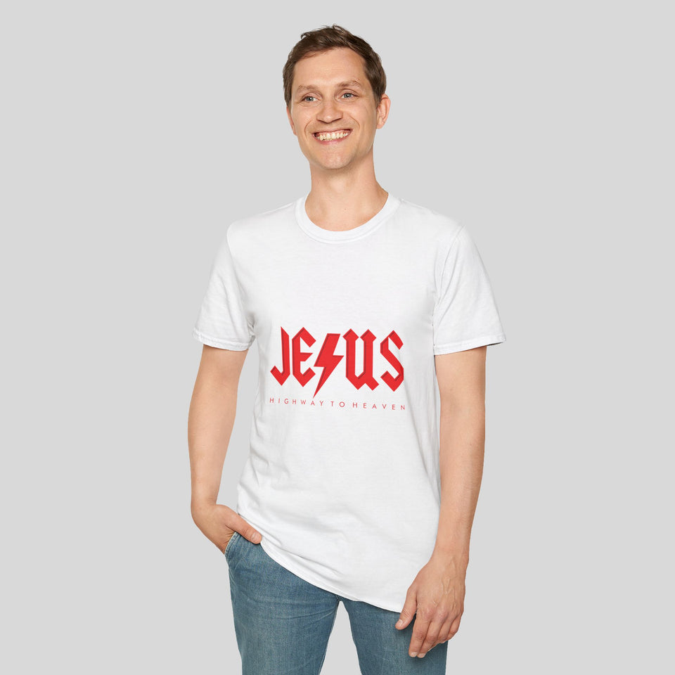 Jesus Highway to Heaven Unisex Softstyle T-Shirt