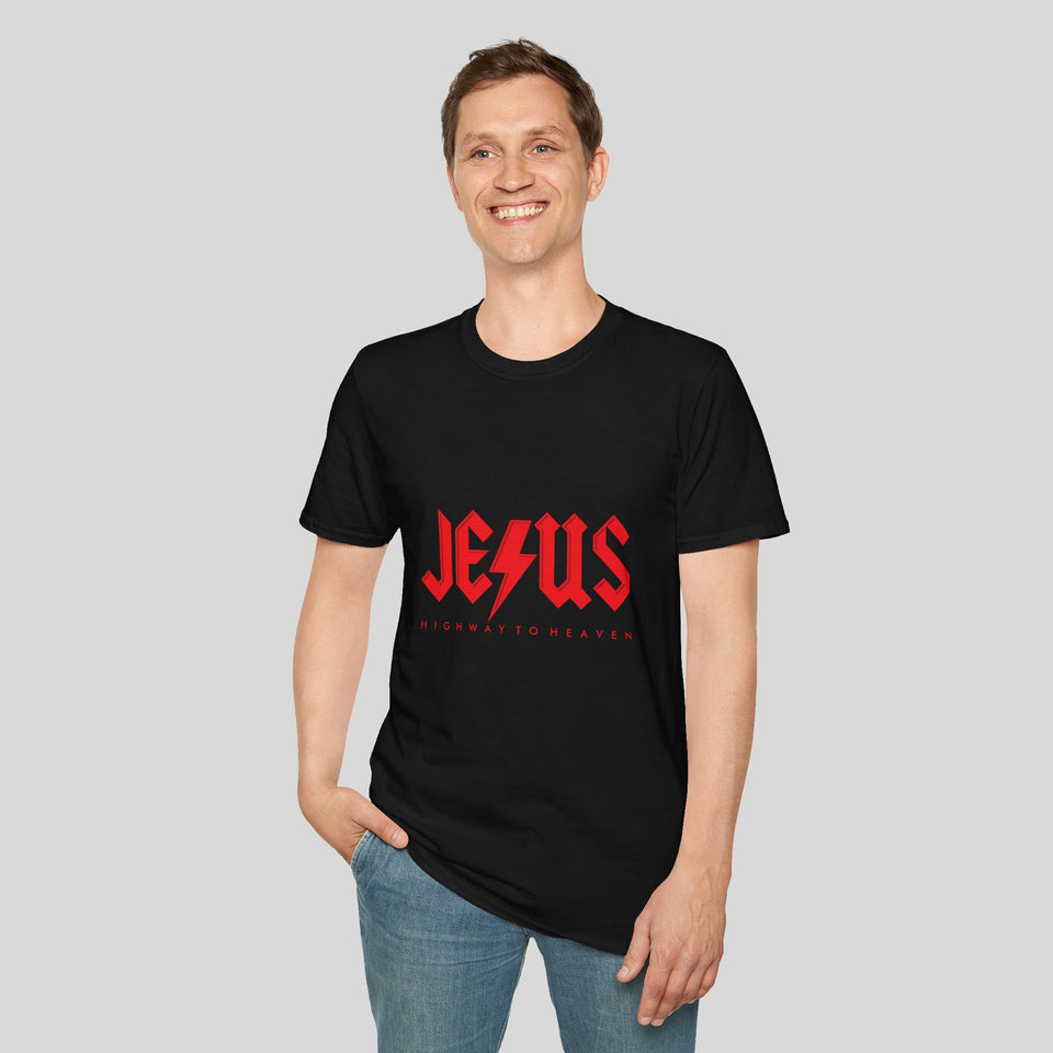 Jesus Highway to Heaven Unisex Softstyle T-Shirt