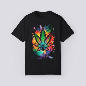 Colorful Cannabis Leaf Unisex T-Shirt