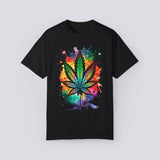 Colorful Cannabis Leaf Unisex T-Shirt