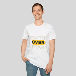 Faith Over Fear Unisex Softstyle T-Shirt - Inspirational Graphic Tee