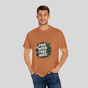 'Free Weed' Unisex Garment-Dyed T-Shirt