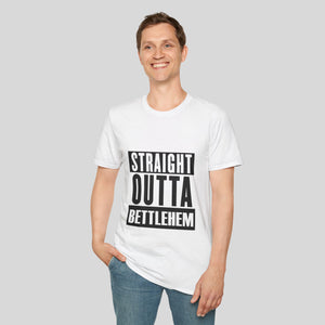 Straight Outta Bettlehem Unisex Softstyle T-Shirt - Trendy Graphic Tee for All Occasions