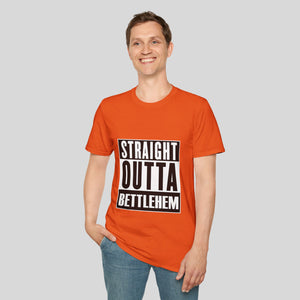 Straight Outta Bettlehem Unisex Softstyle T-Shirt - Trendy Graphic Tee for All Occasions