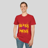 Bless This Mess Unisex Softstyle T-Shirt - Fun & Comfy Graphic Tee for Everyday Wear