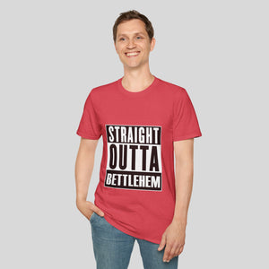 Straight Outta Bettlehem Unisex Softstyle T-Shirt - Trendy Graphic Tee for All Occasions