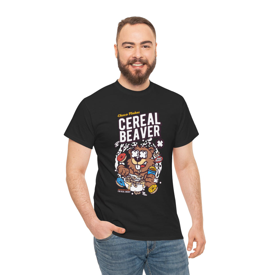 Cereal Beaver Unisex Heavy Cotton Tee