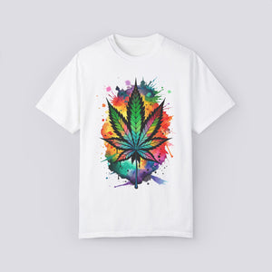 Colorful Cannabis Leaf Unisex T-Shirt